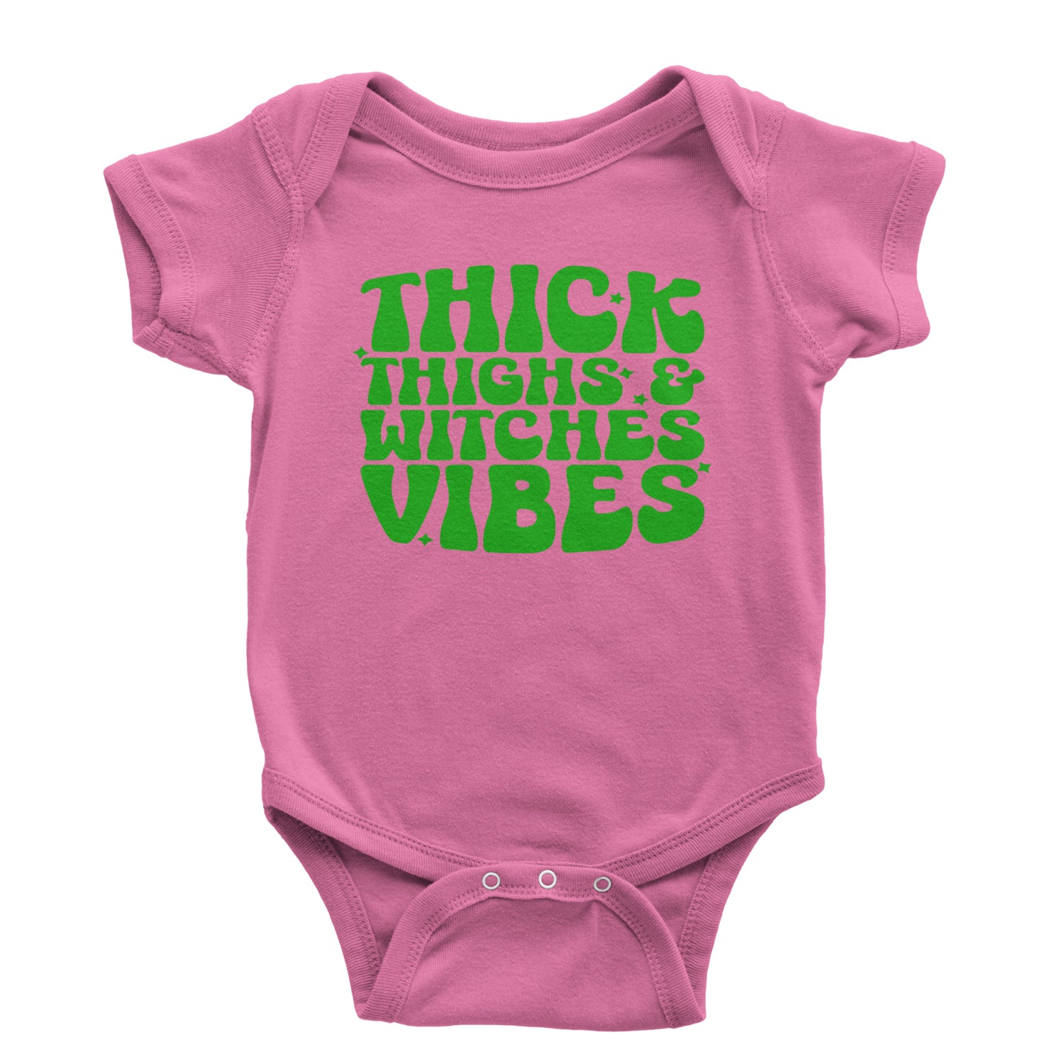 Thick Thighs And Witches Vibes Infant One-Piece Romper Bodysuit and Toddler T-shirt Raspberry