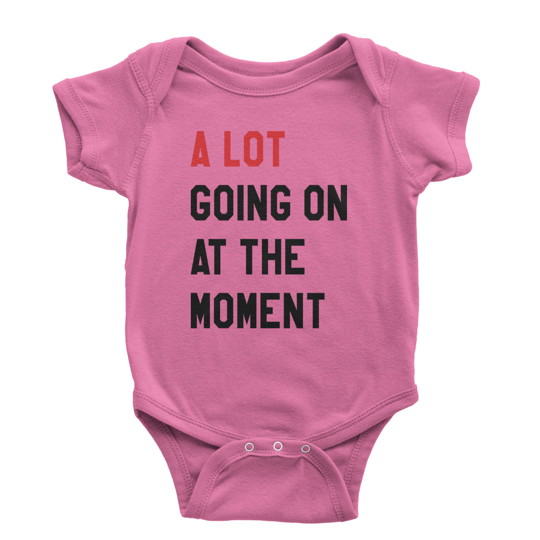 A Lot Going On At The Moment New TTPD Poet Department Infant One-Piece Romper Bodysuit and Toddler T-shirt Raspberry