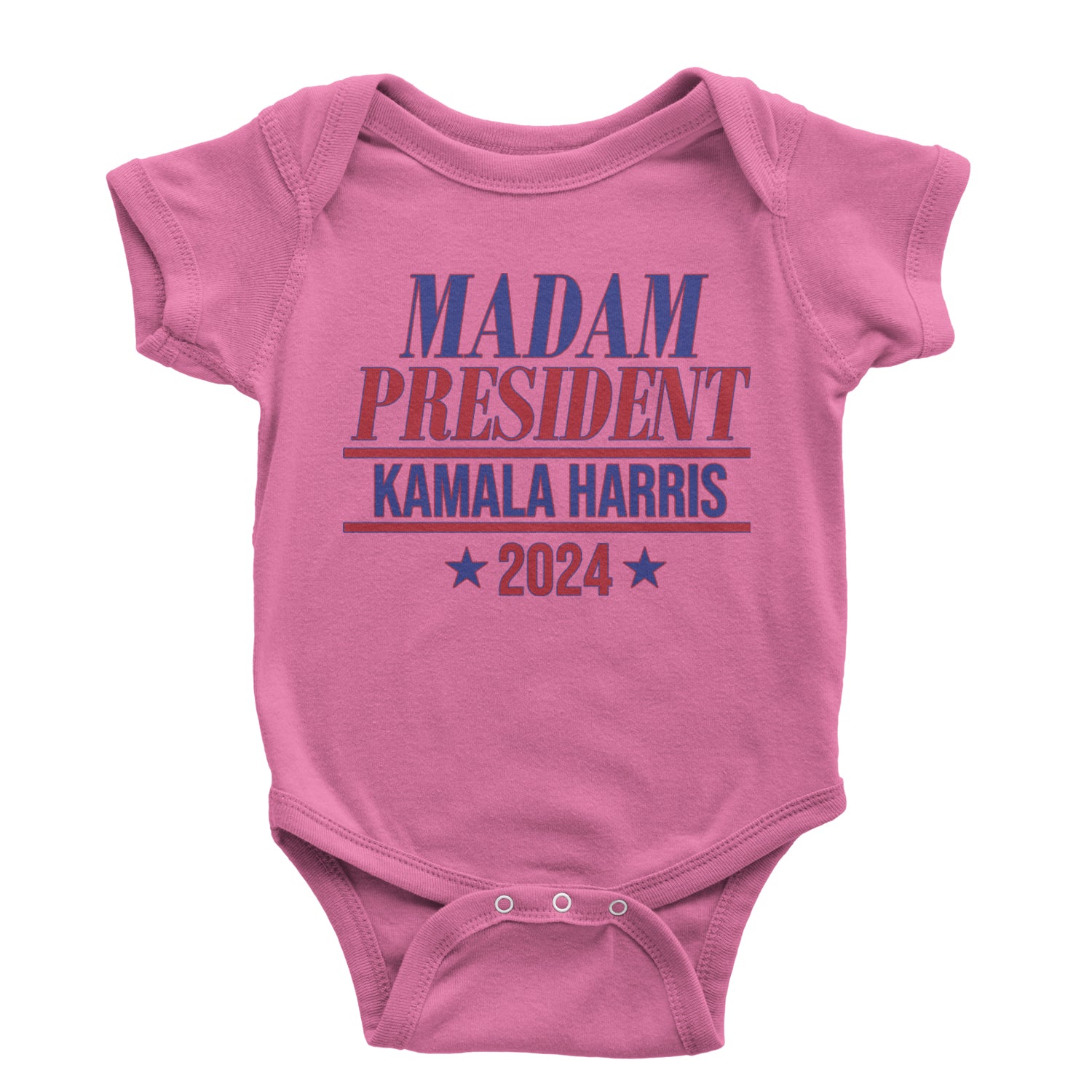 Madam President - Support kamala Harris For President 2024 Infant One-Piece Romper Bodysuit and Toddler T-shirt Raspberry