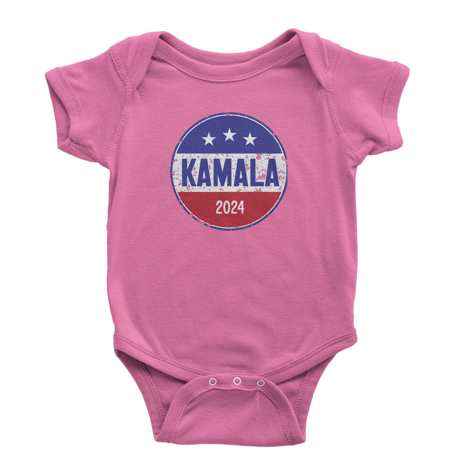 Kamala Badge 2024 - Kamala Harris For President 2024 Infant One-Piece Romper Bodysuit and Toddler T-shirt Raspberry