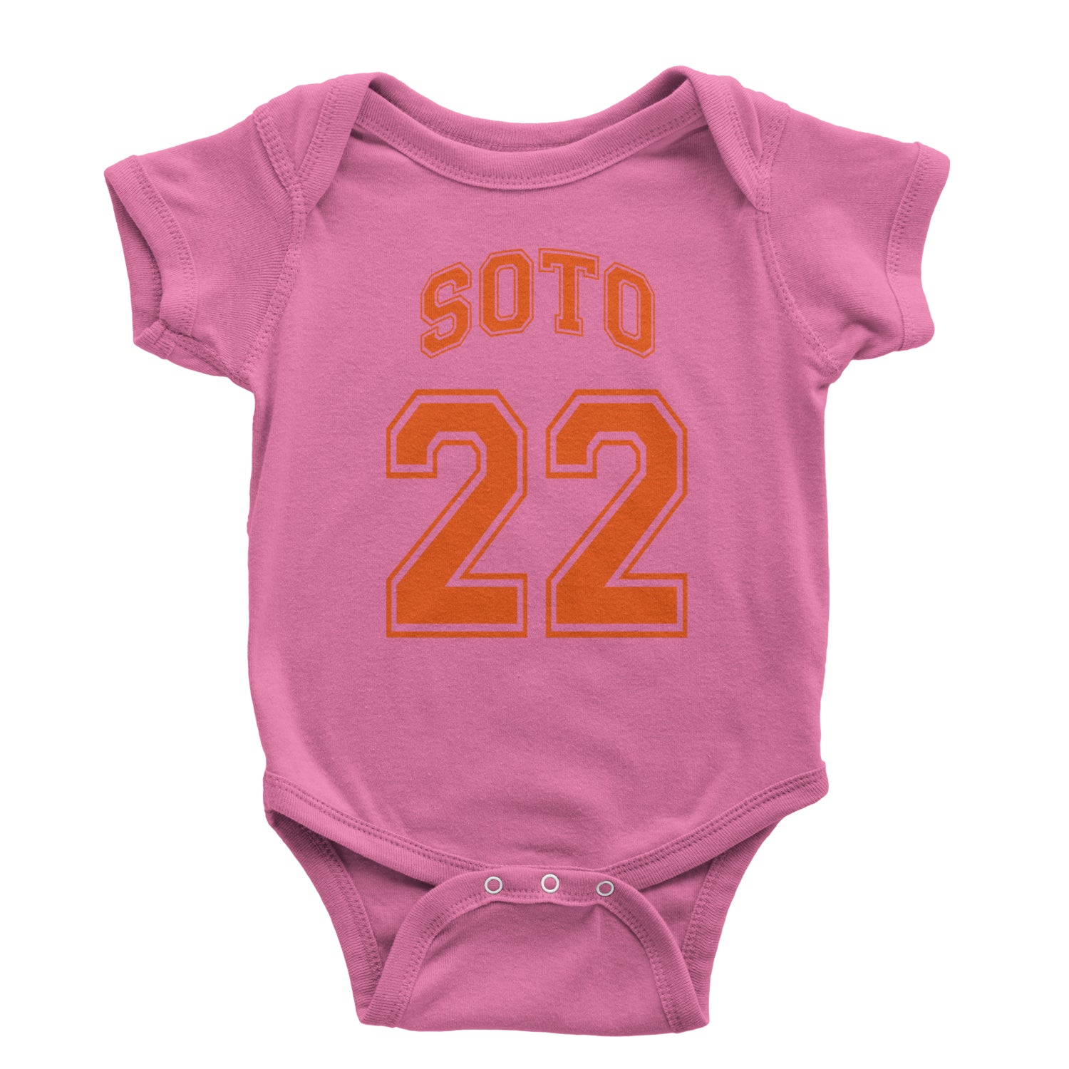 Soto Number 22 Infant One-Piece Romper Bodysuit and Toddler T-shirt Raspberry