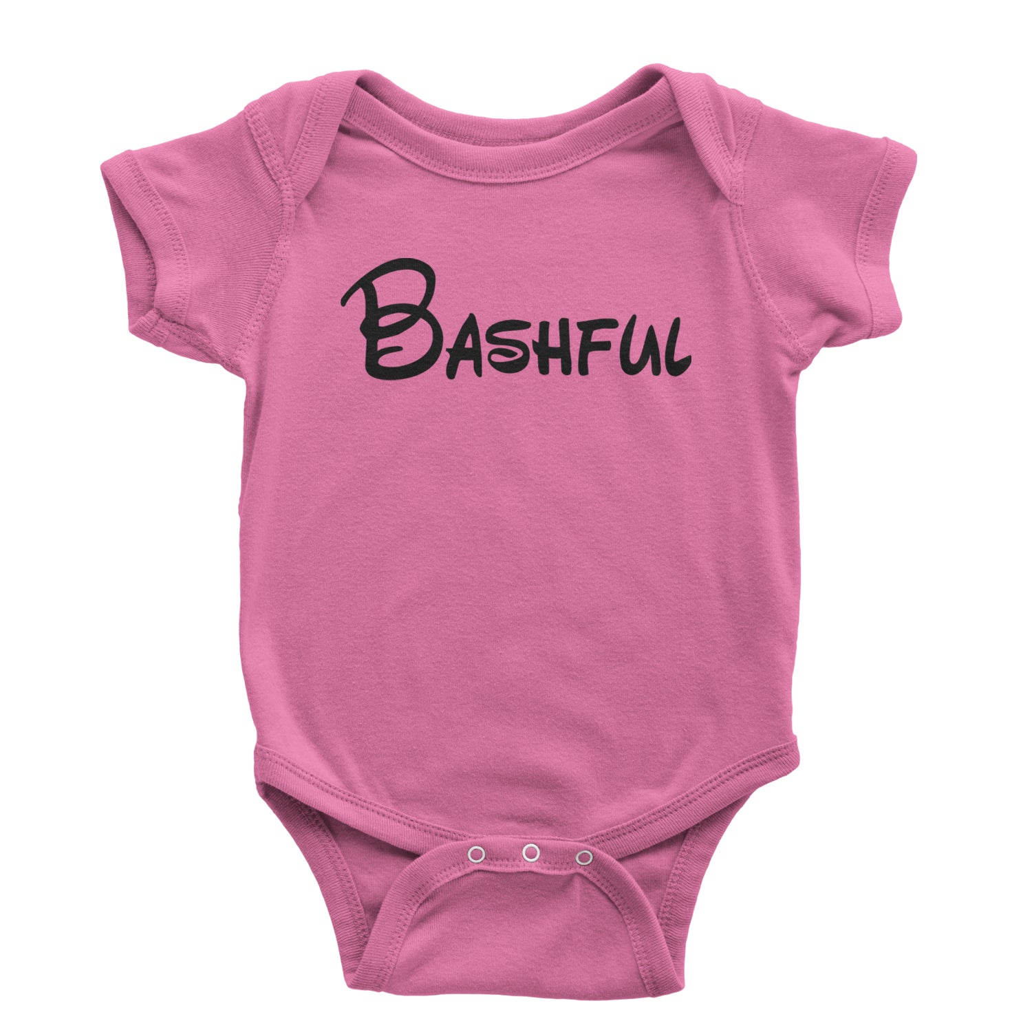 Bashful - 7 Dwarfs Costume Infant One-Piece Romper Bodysuit and Toddler T-shirt Raspberry