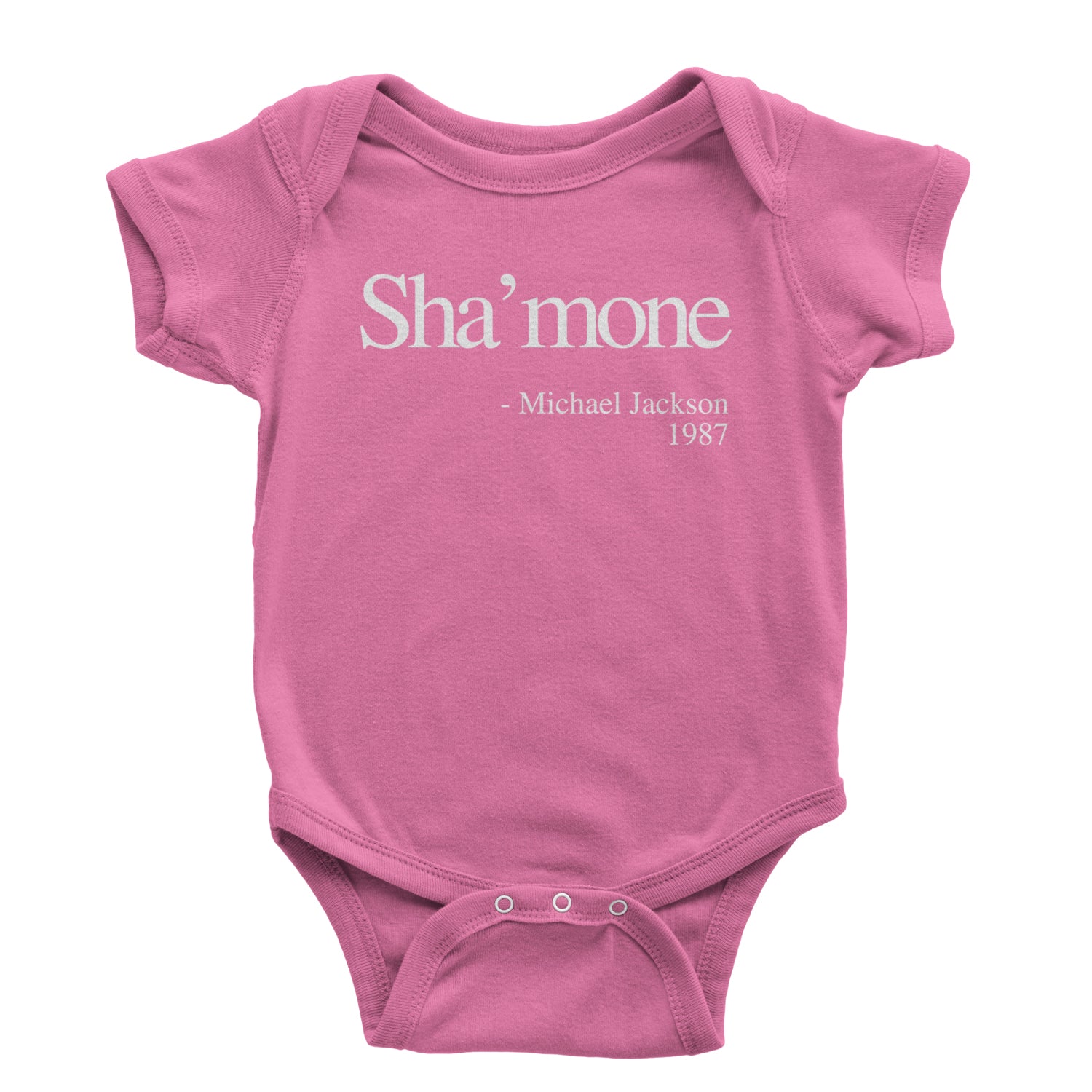 Sha'mone Quote King Of Pop Infant One-Piece Romper Bodysuit and Toddler T-shirt Raspberry