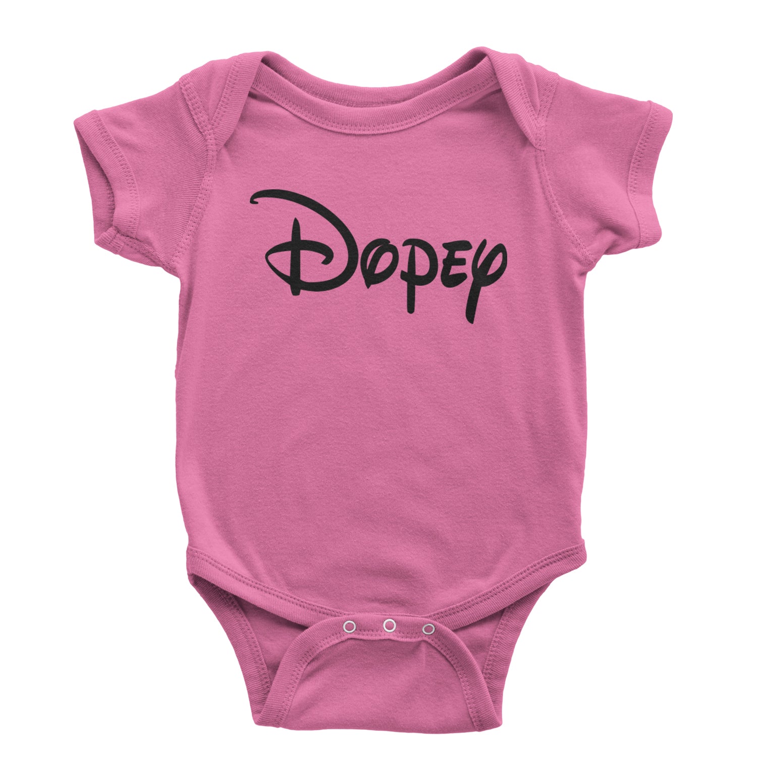 Dopey - 7 Dwarfs Costume Infant One-Piece Romper Bodysuit and Toddler T-shirt Raspberry