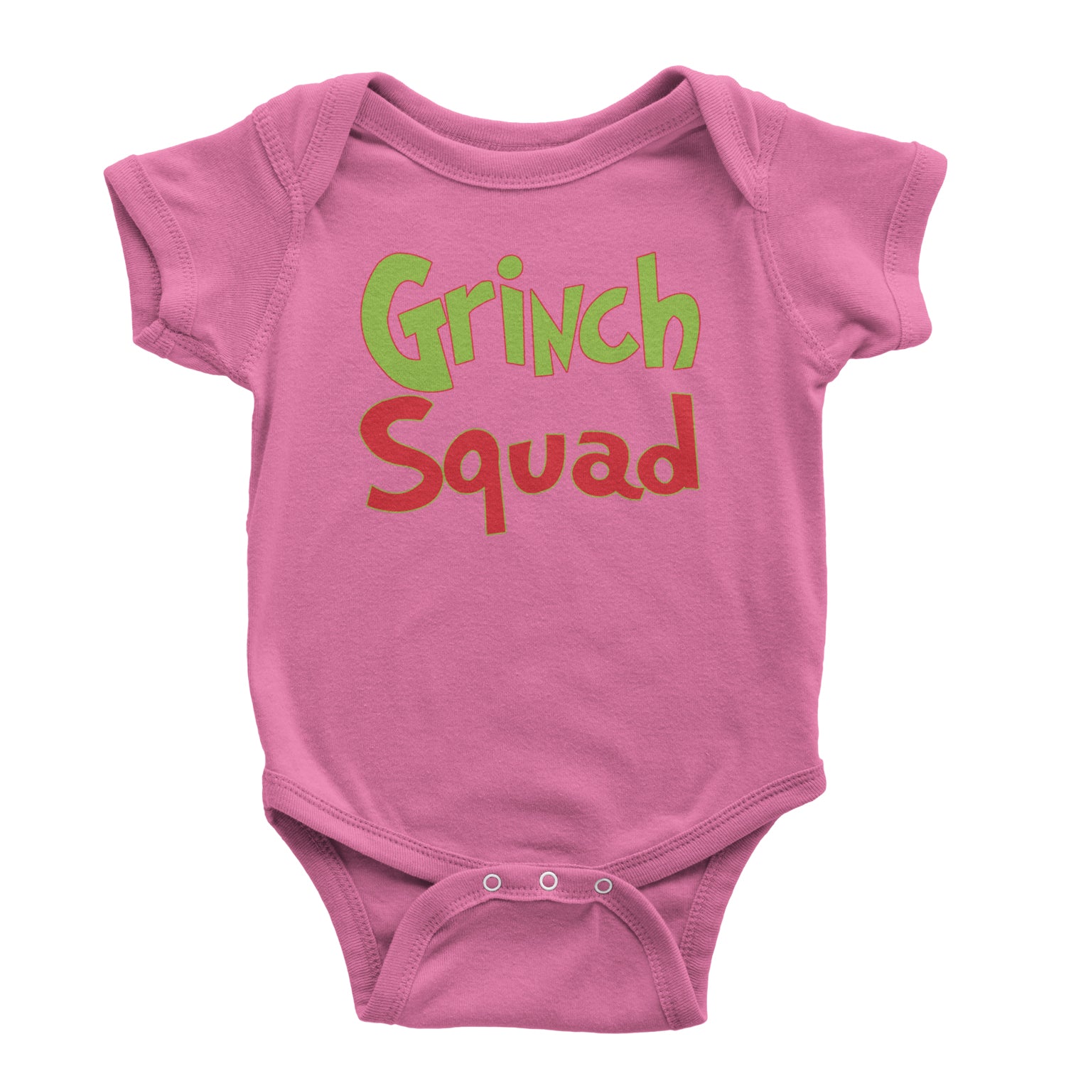 Gr-nch Squad Jolly Grinchmas Merry Christmas Infant One-Piece Romper Bodysuit and Toddler T-shirt Raspberry