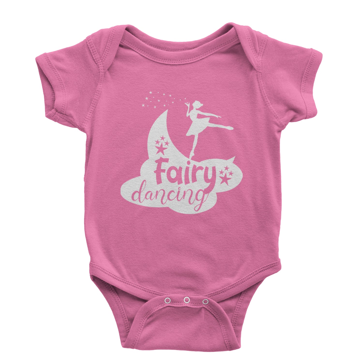 Fairy Dancing Infant One-Piece Romper Bodysuit and Toddler T-shirt Raspberry