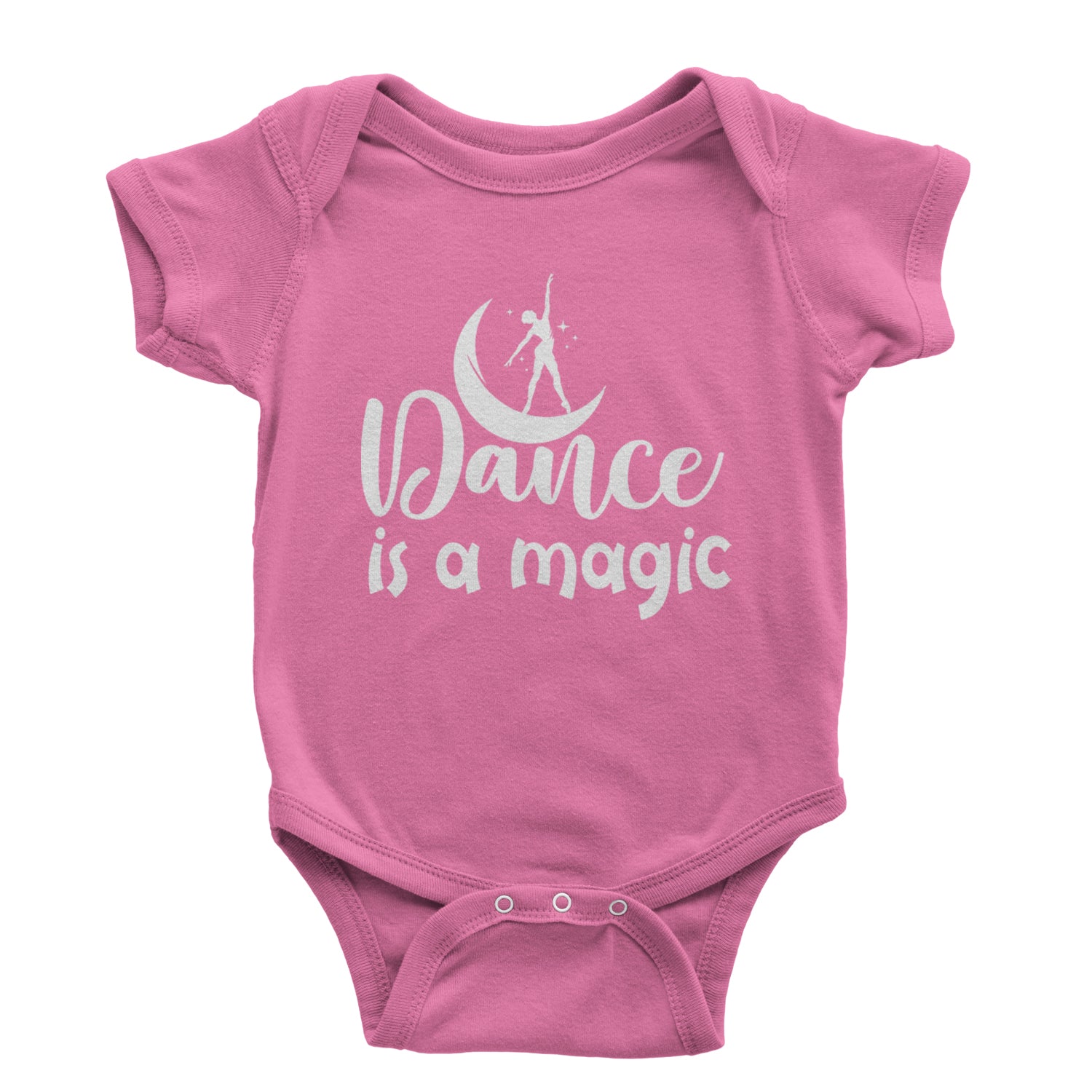 Dance Is Magic Infant One-Piece Romper Bodysuit and Toddler T-shirt Raspberry