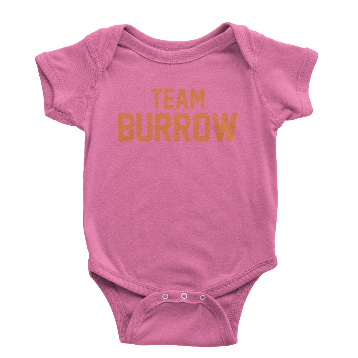 Team Burrow Cincinnati Infant One-Piece Romper Bodysuit and Toddler T-shirt Raspberry