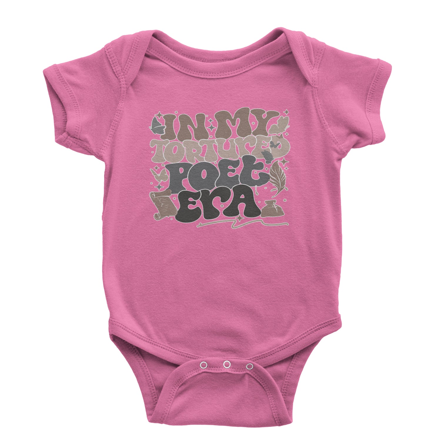 In My Tortured Poet Era TTPD Music Infant One-Piece Romper Bodysuit and Toddler T-shirt Raspberry