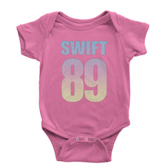 Lover Era Swift 89 Birth Year Music Fan TTPD Infant One-Piece Romper Bodysuit and Toddler T-shirt Raspberry