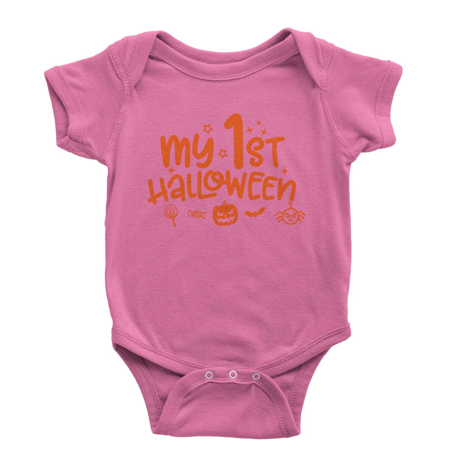 My First Halloween Infant One-Piece Romper Bodysuit and Toddler T-shirt Raspberry