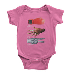 Tyson Jordan Jackson Iconic Michaels Infant One-Piece Romper Bodysuit and Toddler T-shirt Raspberry