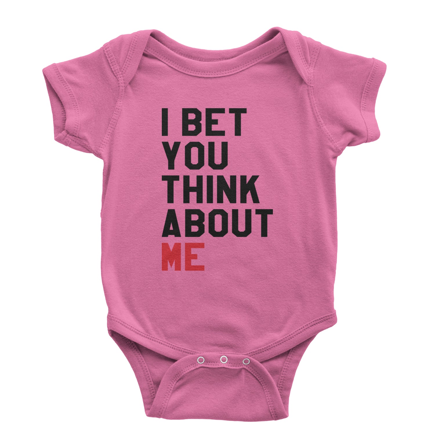 I Bet You Think About Me New TTPD Era Infant One-Piece Romper Bodysuit and Toddler T-shirt Raspberry