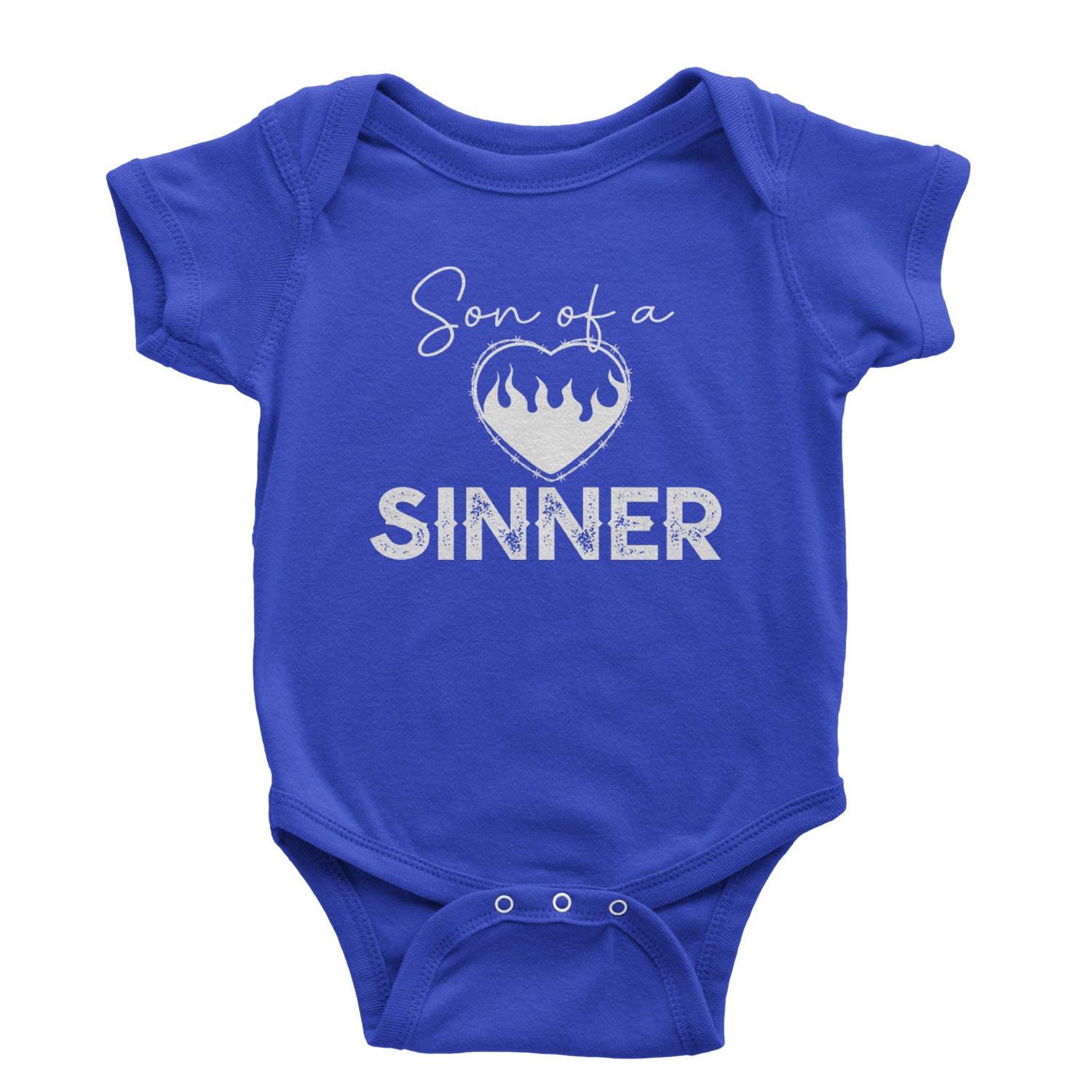 Son Of A Sinner Somebody Save Me From Myself  Infant One-Piece Romper Bodysuit and Toddler T-shirt Royal Blue