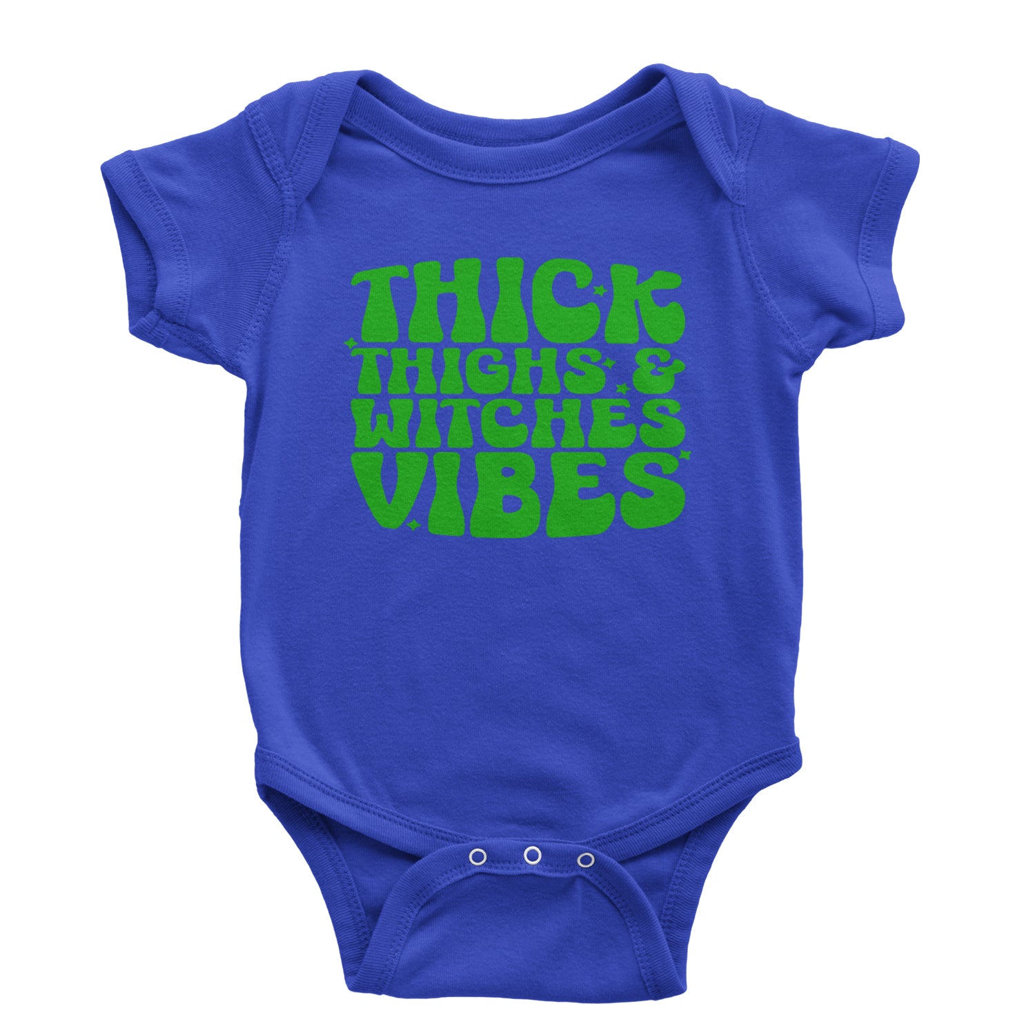 Thick Thighs And Witches Vibes Infant One-Piece Romper Bodysuit and Toddler T-shirt Royal Blue