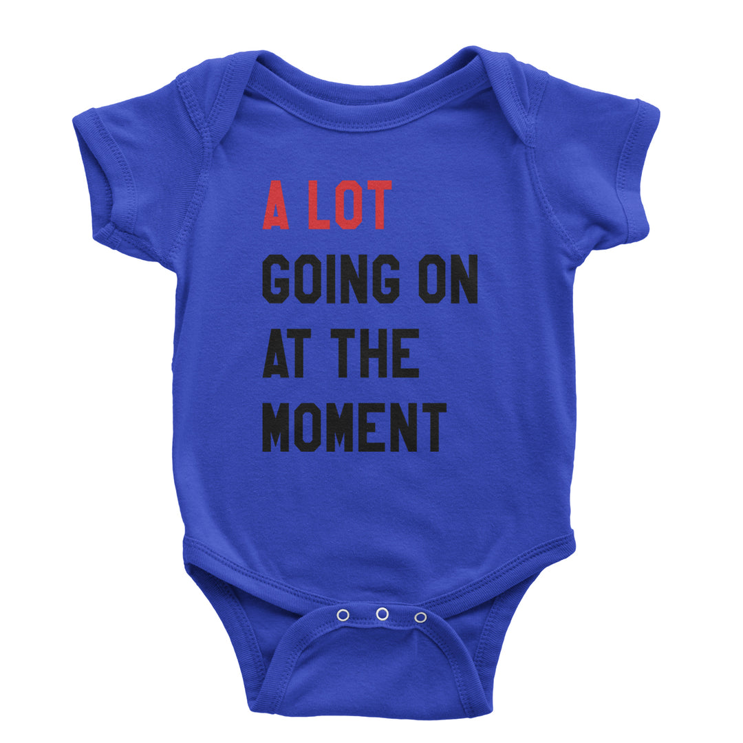 A Lot Going On At The Moment New TTPD Poet Department Infant One-Piece Romper Bodysuit and Toddler T-shirt Royal Blue
