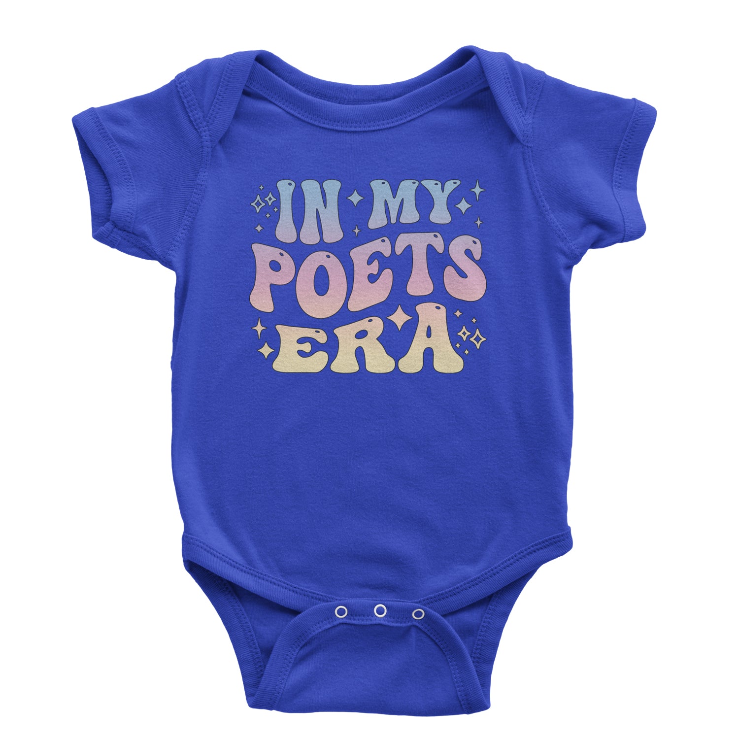 In My Poet Era Tie Dye TTPD Music Infant One-Piece Romper Bodysuit and Toddler T-shirt Royal Blue