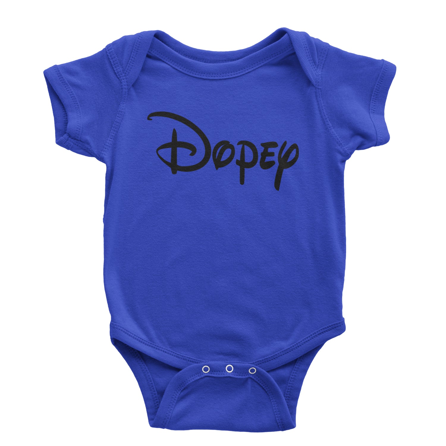 Dopey - 7 Dwarfs Costume Infant One-Piece Romper Bodysuit and Toddler T-shirt Royal Blue