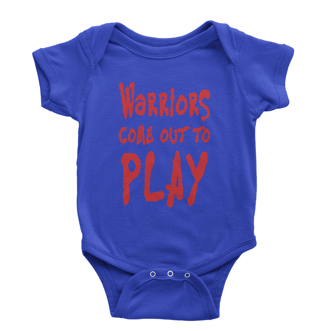 Warriors Come Out To Play  Infant One-Piece Romper Bodysuit and Toddler T-shirt Royal Blue