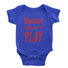Warriors Come Out To Play  Infant One-Piece Romper Bodysuit and Toddler T-shirt Royal Blue
