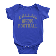 Dallas Football Established 1960 Infant One-Piece Romper Bodysuit and Toddler T-shirt Royal Blue