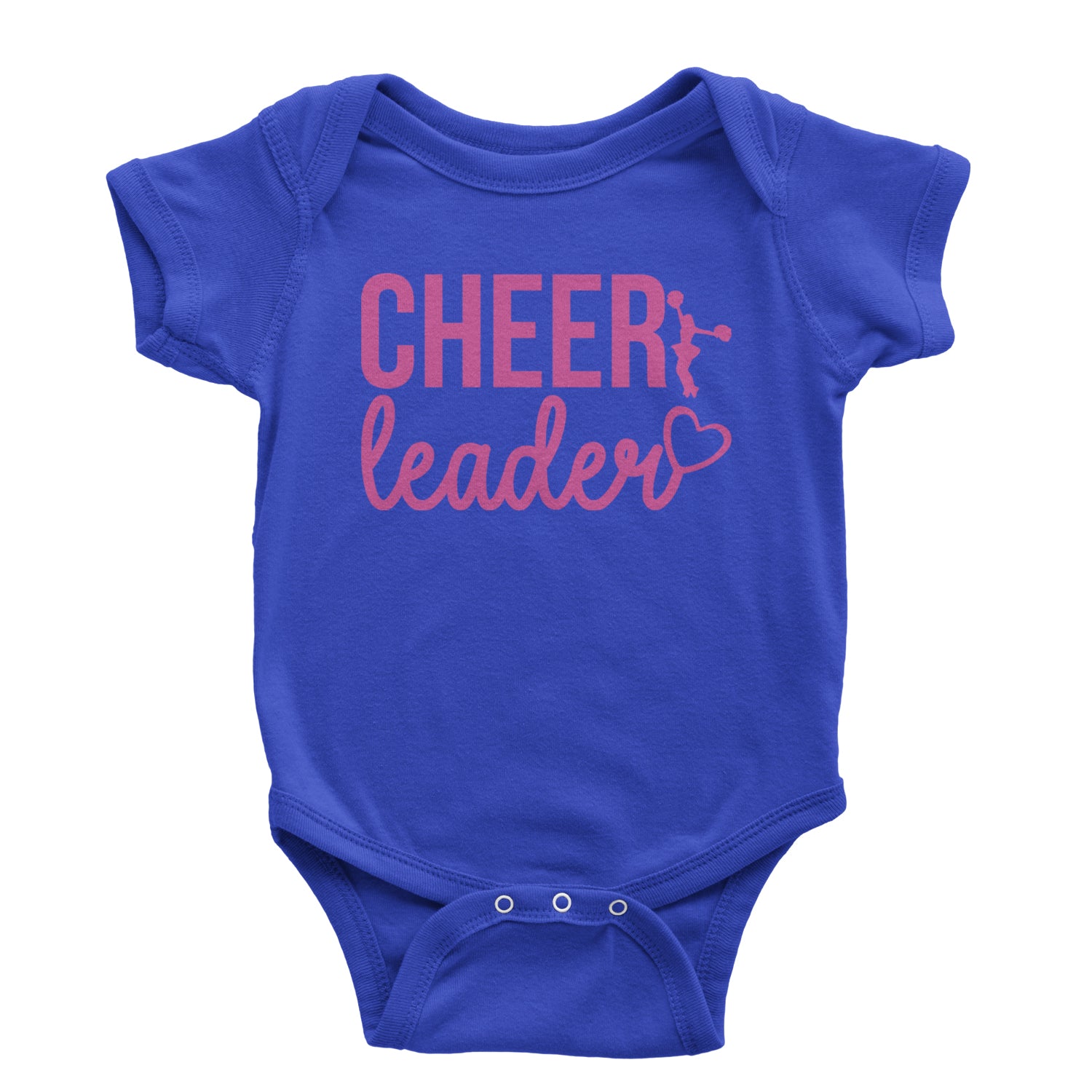 Cheerleader Heart Love Infant One-Piece Romper Bodysuit and Toddler T-shirt Royal Blue