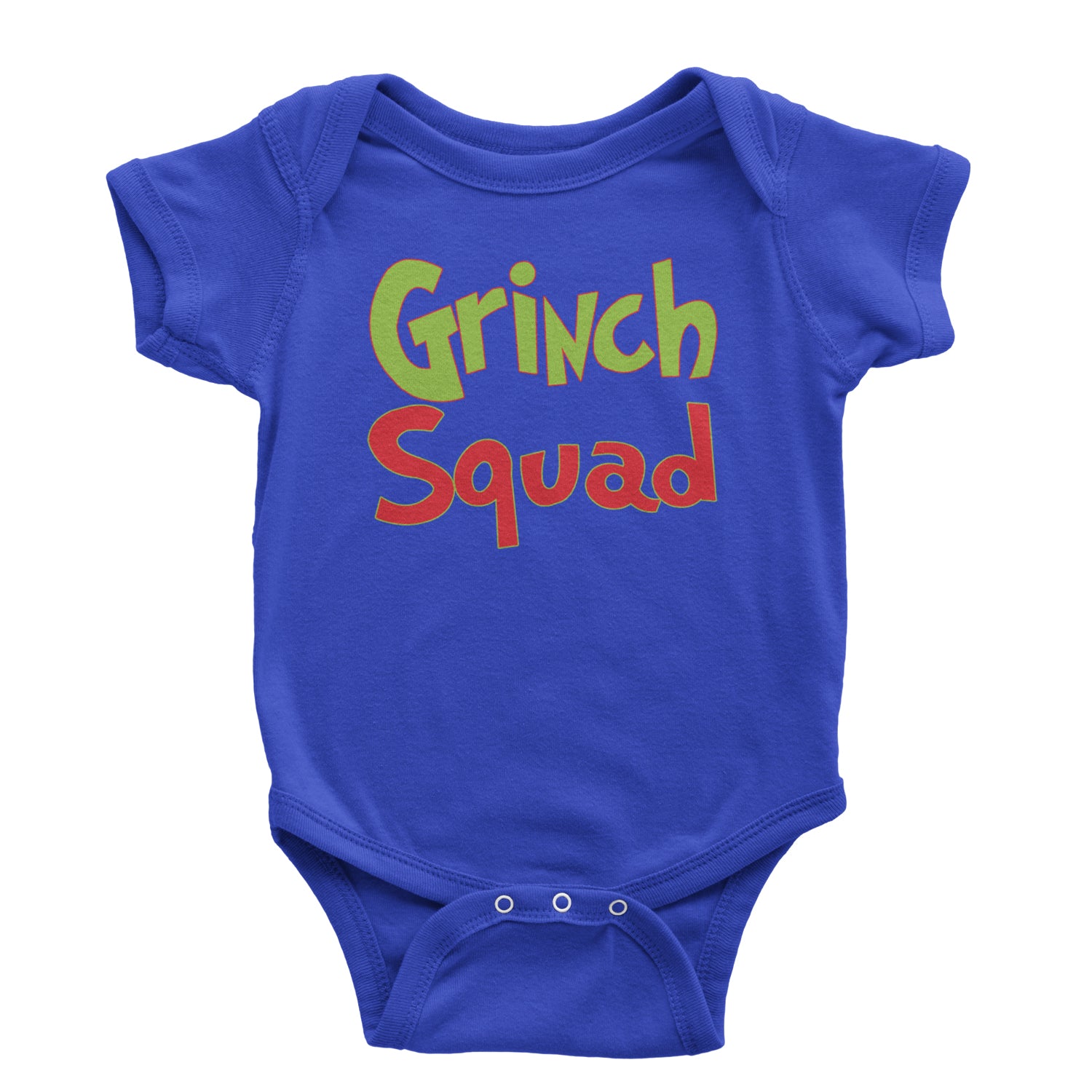 Gr-nch Squad Jolly Grinchmas Merry Christmas Infant One-Piece Romper Bodysuit and Toddler T-shirt Royal Blue