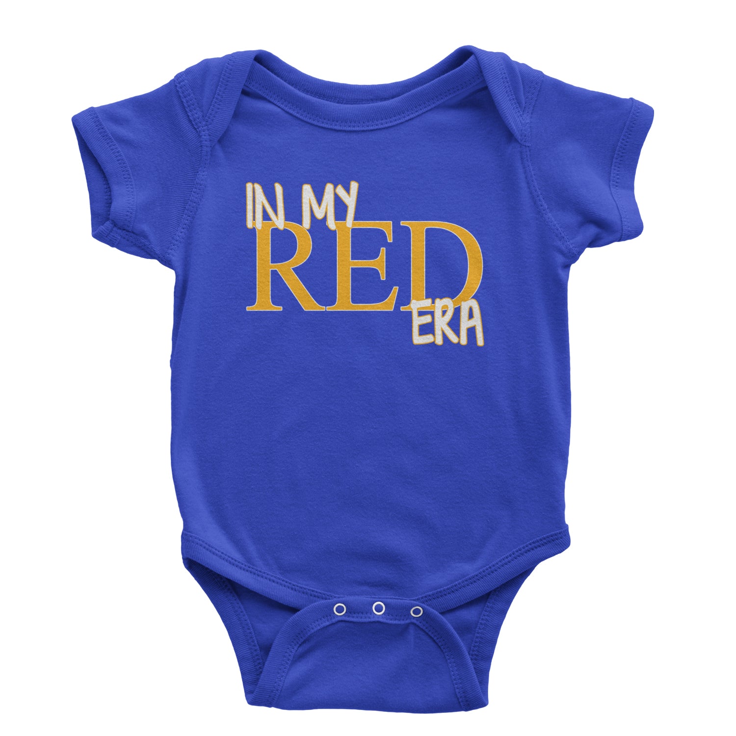 In My Red Era Kansas City Infant One-Piece Romper Bodysuit and Toddler T-shirt Royal Blue