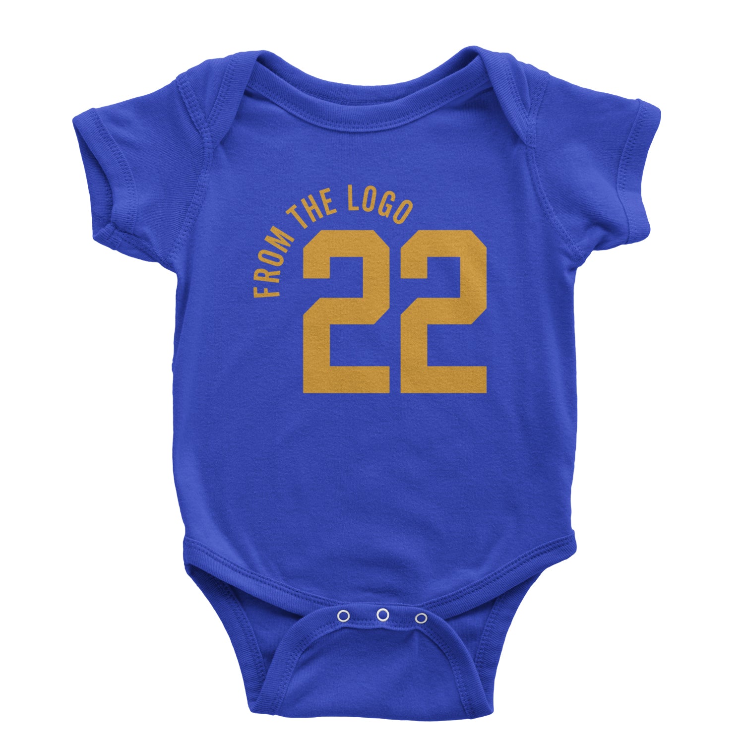 From The Logo #22 Basketball Infant One-Piece Romper Bodysuit and Toddler T-shirt Royal Blue