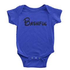 Bashful - 7 Dwarfs Costume Infant One-Piece Romper Bodysuit and Toddler T-shirt Royal Blue