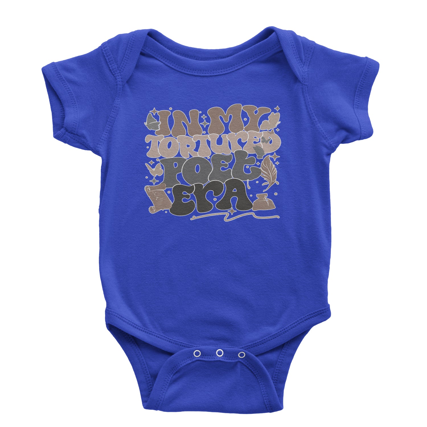 In My Tortured Poet Era TTPD Music Infant One-Piece Romper Bodysuit and Toddler T-shirt Royal Blue