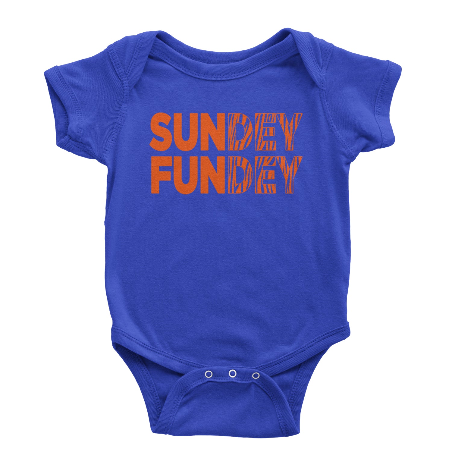 SunDEY FunDEY Sunday FundayInfant One-Piece Romper Bodysuit and Toddler T-shirt Royal Blue