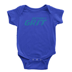 Grit Detroit Football Hard Knocks Infant One-Piece Romper Bodysuit and Toddler T-shirt Royal Blue