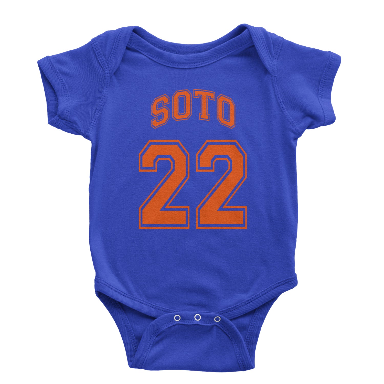 Soto Number 22 Infant One-Piece Romper Bodysuit and Toddler T-shirt Royal Blue