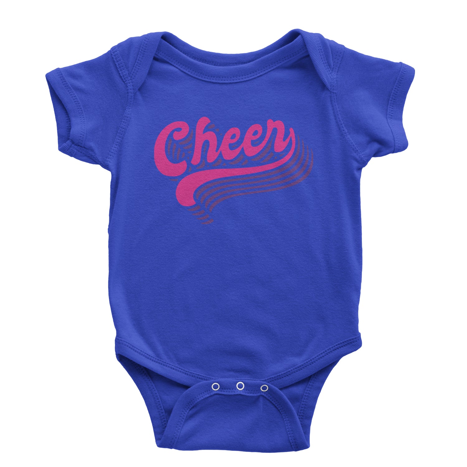 Cheer Pride Infant One-Piece Romper Bodysuit and Toddler T-shirt Royal Blue