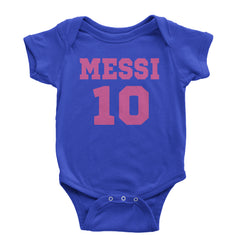 Messi World Soccer Futbol Messiami Infant One-Piece Romper Bodysuit and Toddler T-shirt Royal Blue