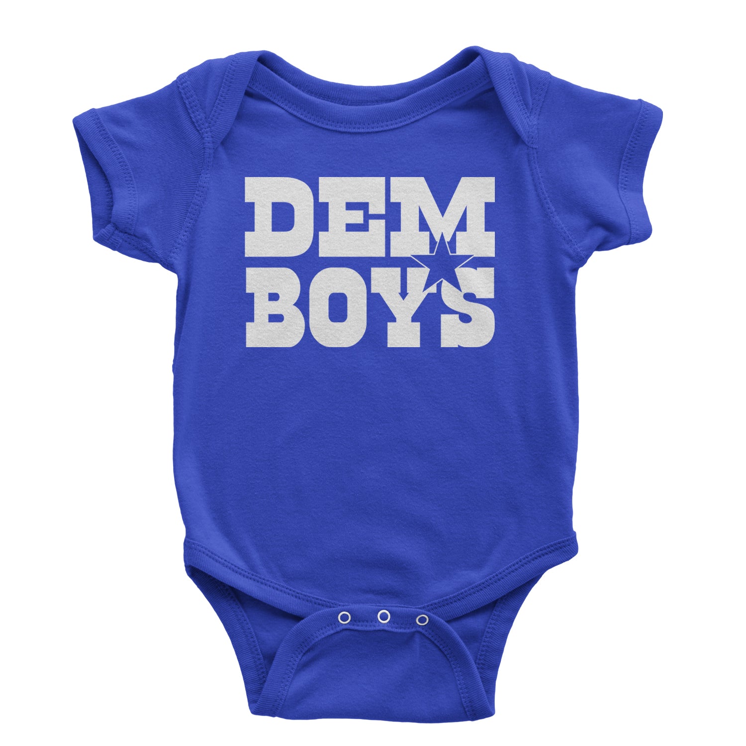 Dem Boys Dallas Football Infant One-Piece Romper Bodysuit and Toddler T-shirt Royal Blue