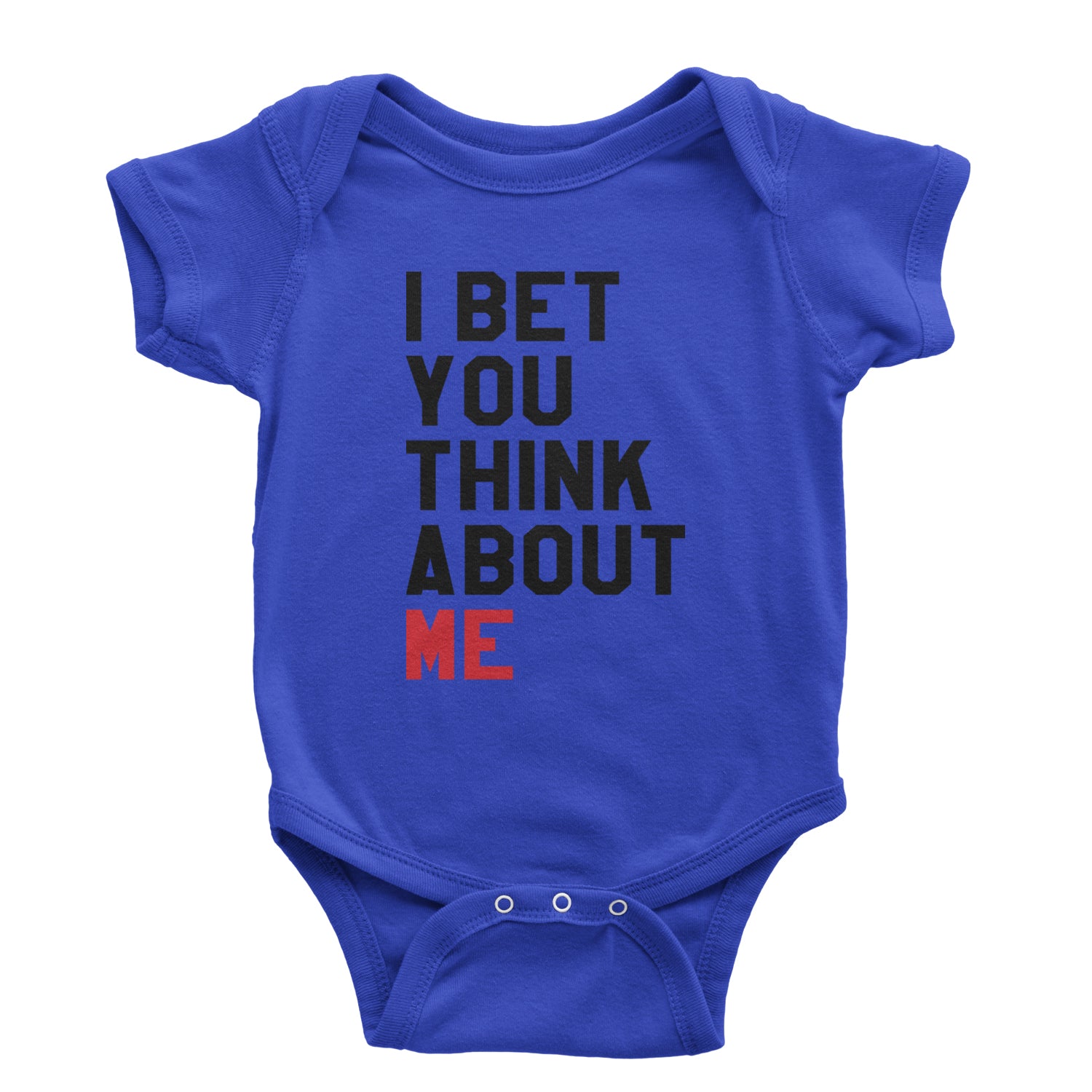 I Bet You Think About Me New TTPD Era Infant One-Piece Romper Bodysuit and Toddler T-shirt Royal Blue