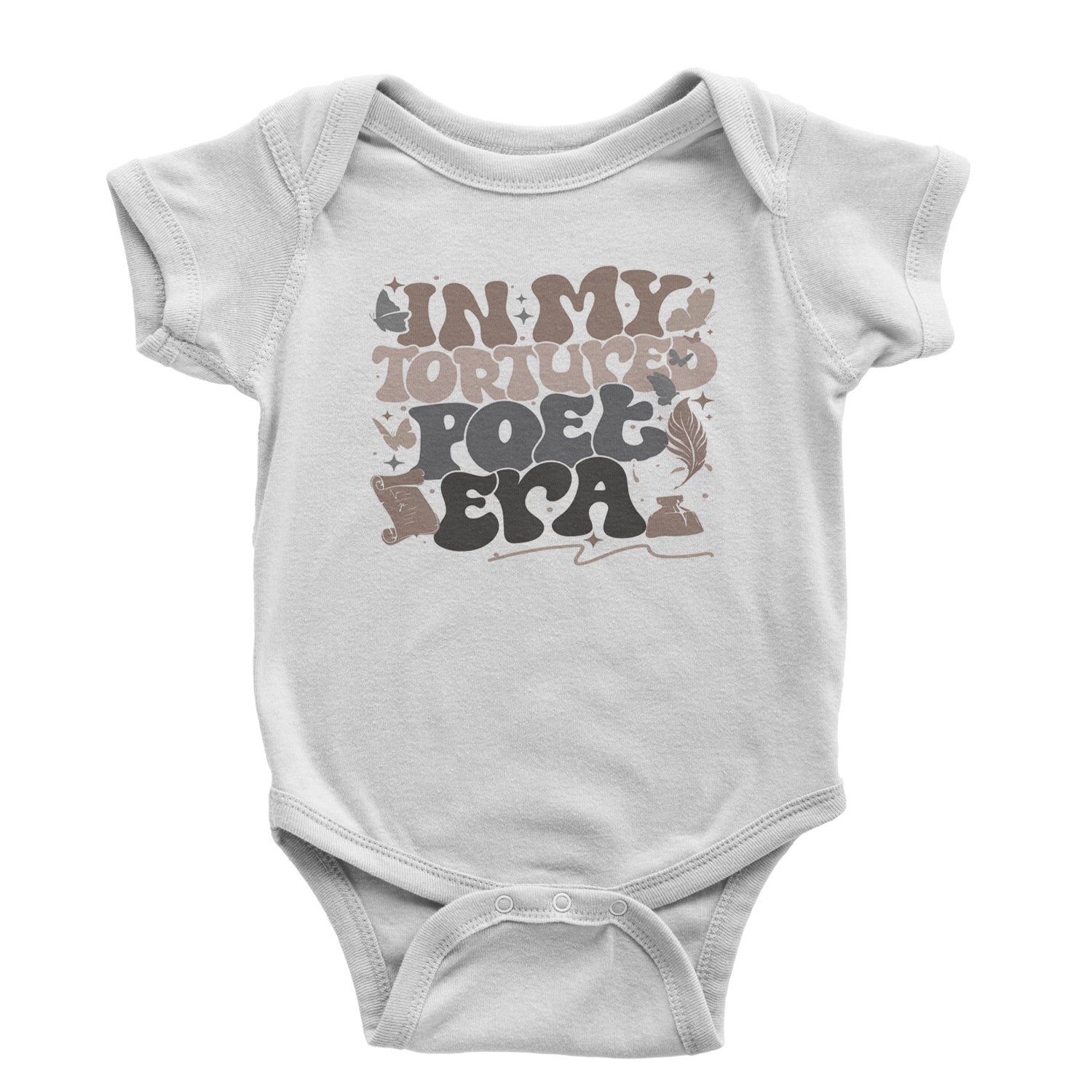 In My Tortured Poet Era TTPD Music Infant One-Piece Romper Bodysuit and Toddler T-shirt White