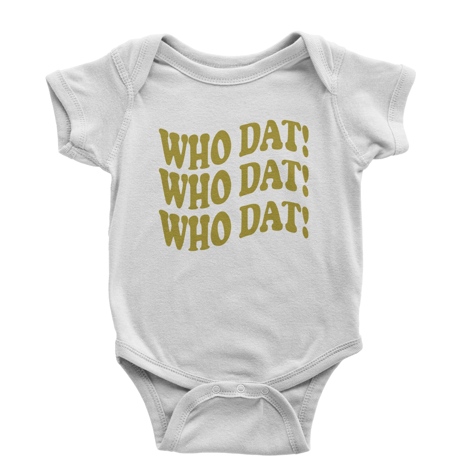 Who Dat Wavy Design Who Dat Nation Infant One-Piece Romper Bodysuit and Toddler T-shirt Black