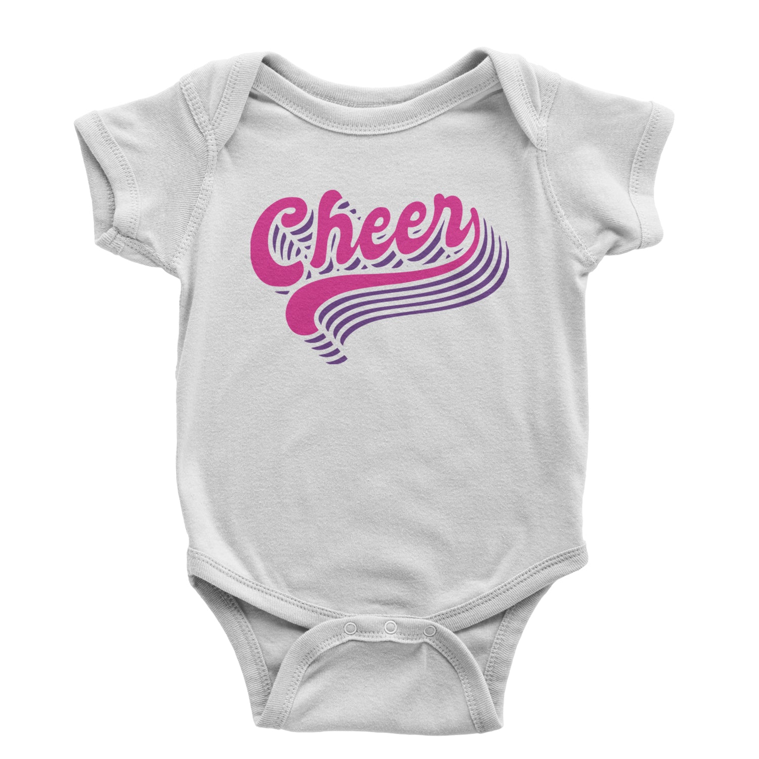 Cheer Pride Infant One-Piece Romper Bodysuit and Toddler T-shirt Black