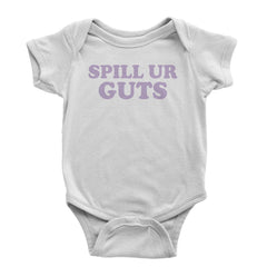 Spill Ur Guts Music Infant One-Piece Romper Bodysuit and Toddler T-shirt White