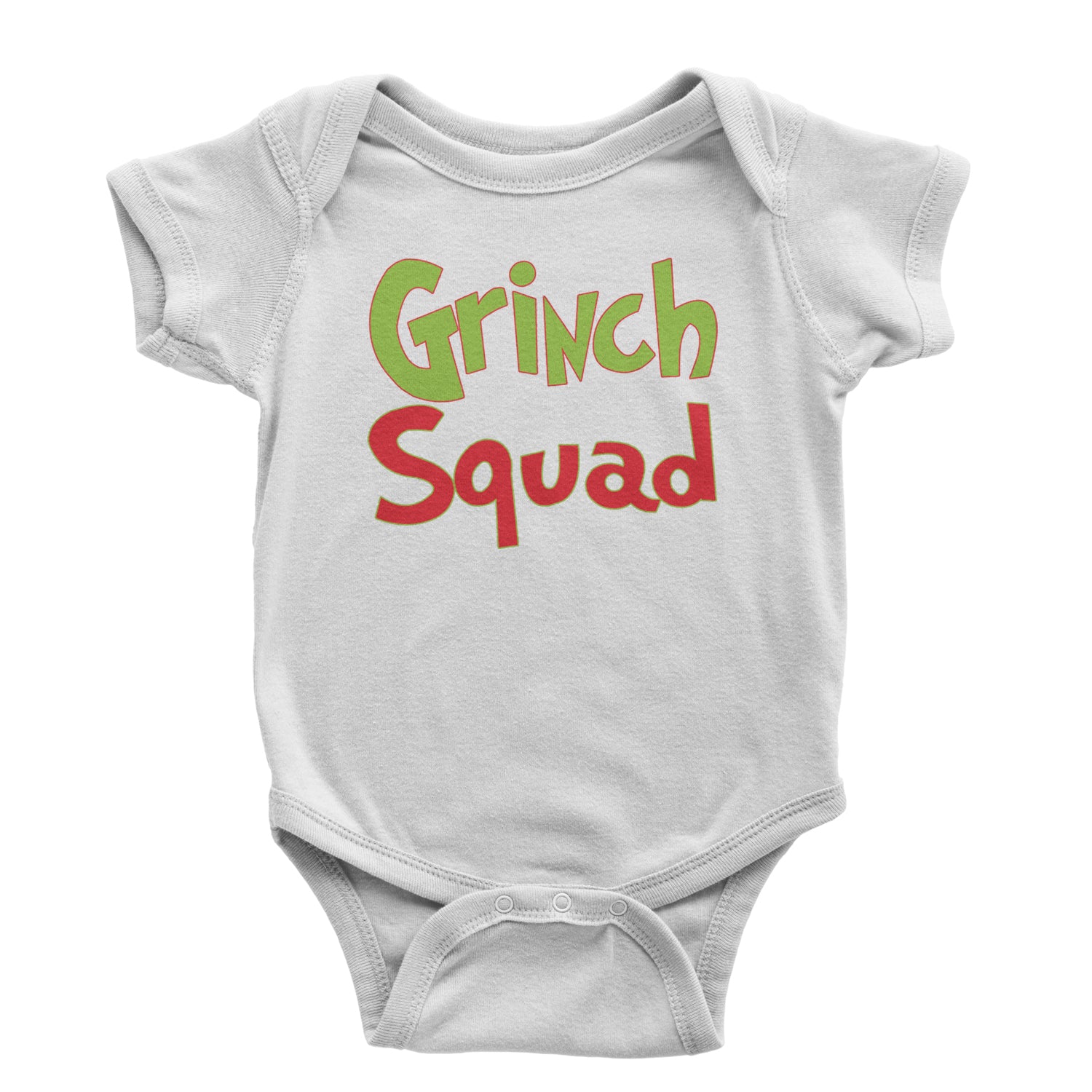 Gr-nch Squad Jolly Grinchmas Merry Christmas Infant One-Piece Romper Bodysuit and Toddler T-shirt White