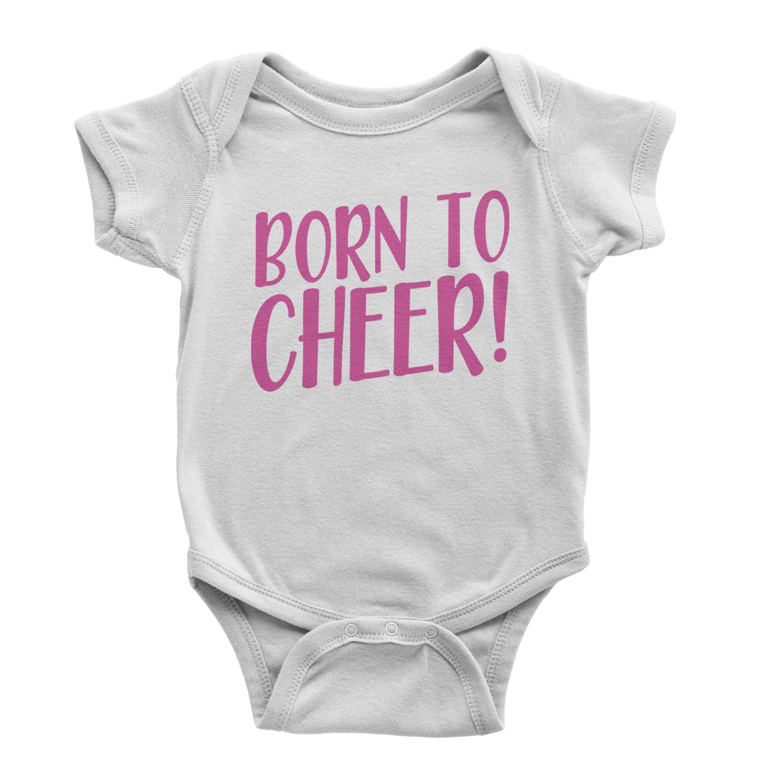 Born To Cheer Infant One-Piece Romper Bodysuit and Toddler T-shirt Black