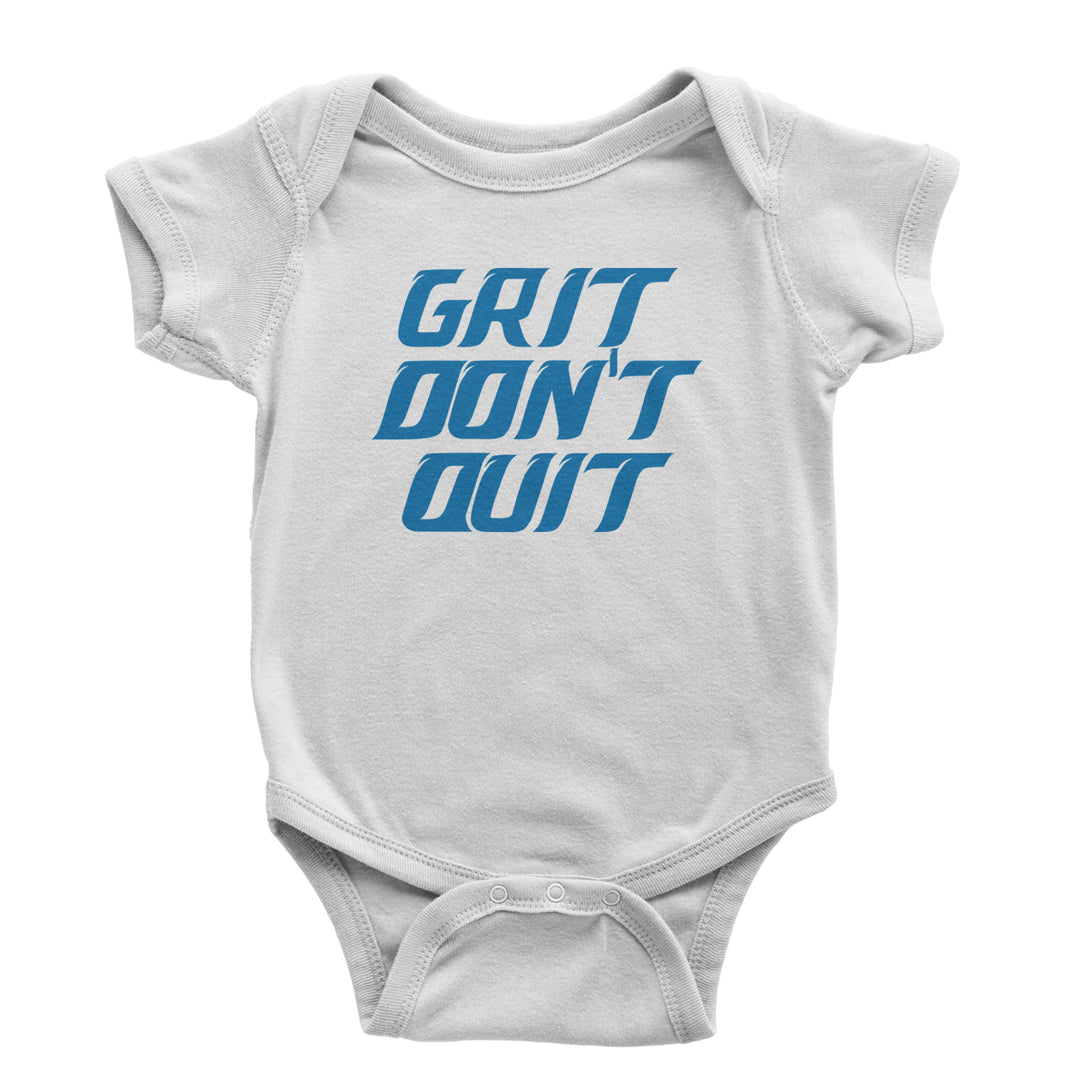 Grit Don't Quit Detroit Grit Infant One-Piece Romper Bodysuit and Toddler T-shirt White