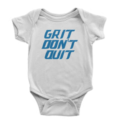 Grit Don't Quit Detroit Grit Infant One-Piece Romper Bodysuit and Toddler T-shirt White