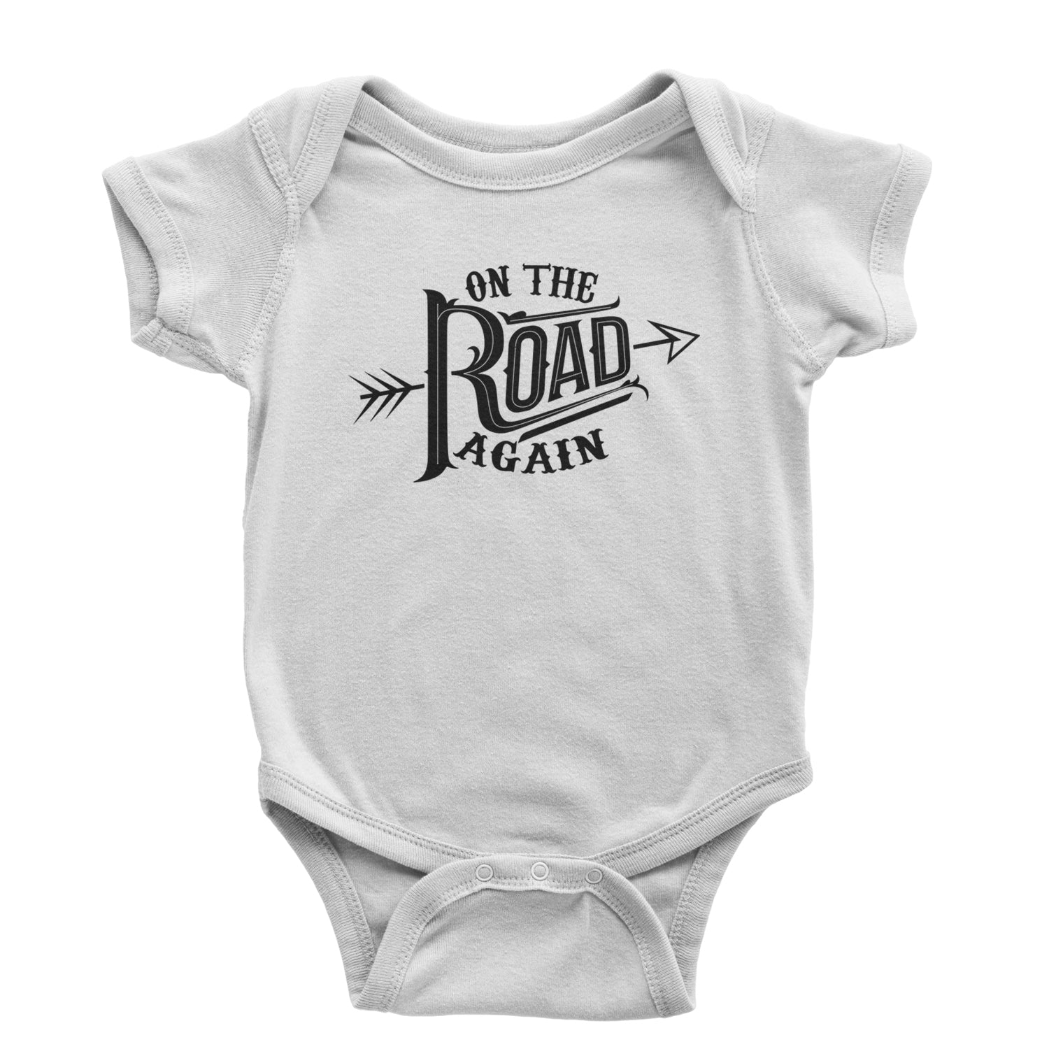 On The Road Again Hippy Country Music Infant One-Piece Romper Bodysuit and Toddler T-shirt