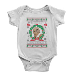 Merry Chrithmith Ugly Christmas Infant One-Piece Romper Bodysuit and Toddler T-shirt White