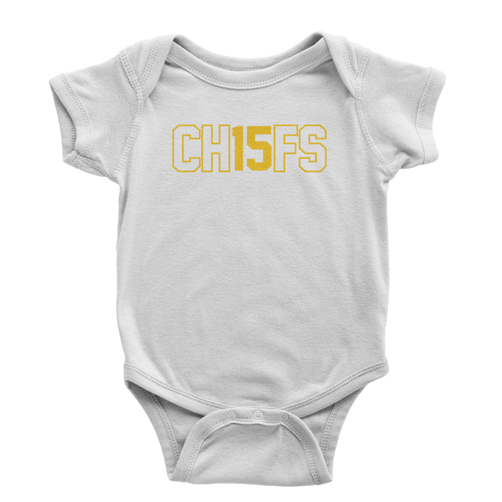 Ch15fs Chief 15 Shirt Infant One-Piece Romper Bodysuit and Toddler T-shirt White