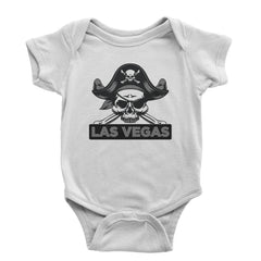 Raider Skull Straight Outta Las Vegas Infant One-Piece Romper Bodysuit and Toddler T-shirt White
